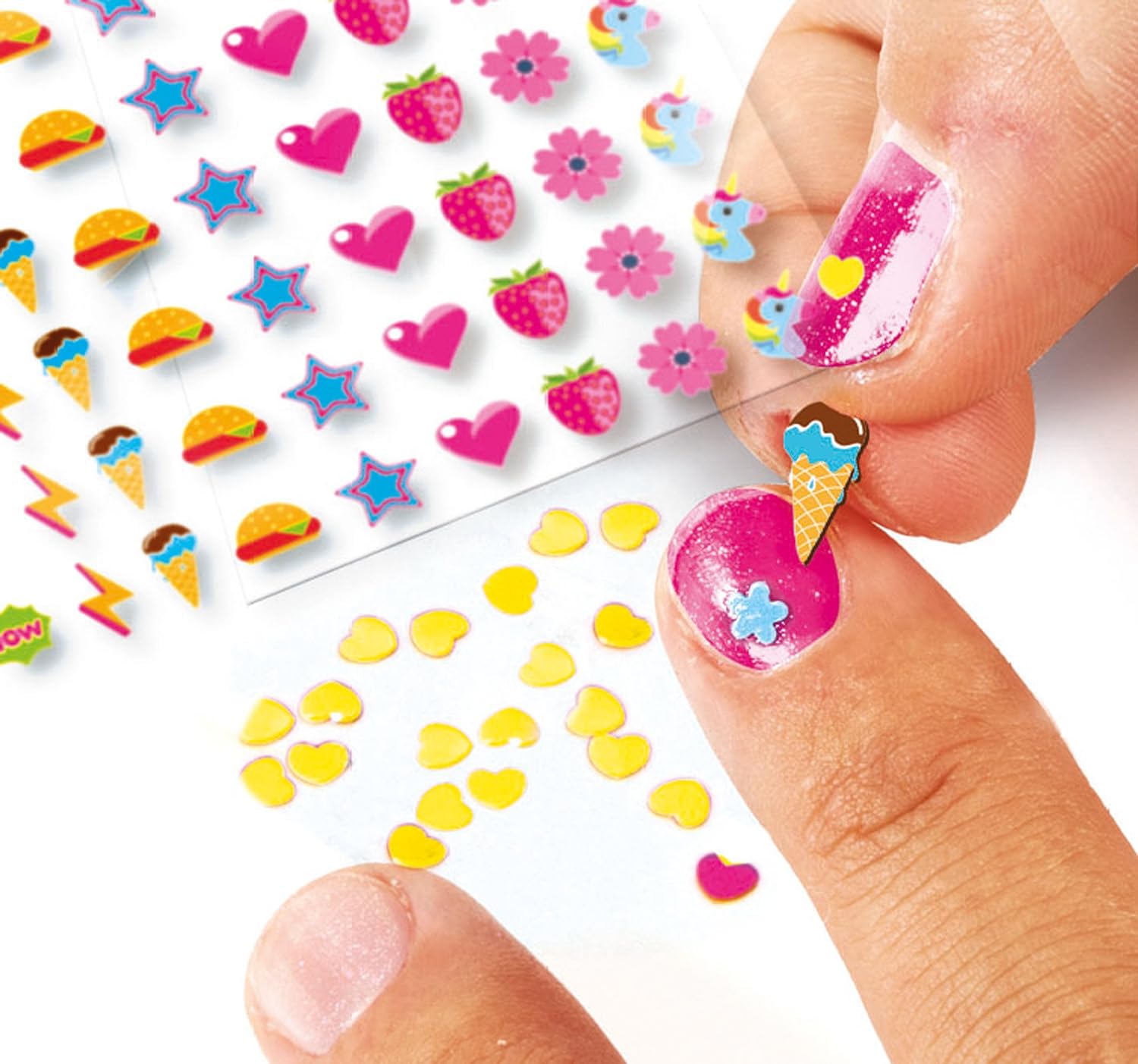 Clementoni 18599 Crazy Chic Cool Nail Art Set for Children, Ages 6 Years Plus, Multi-Coloured