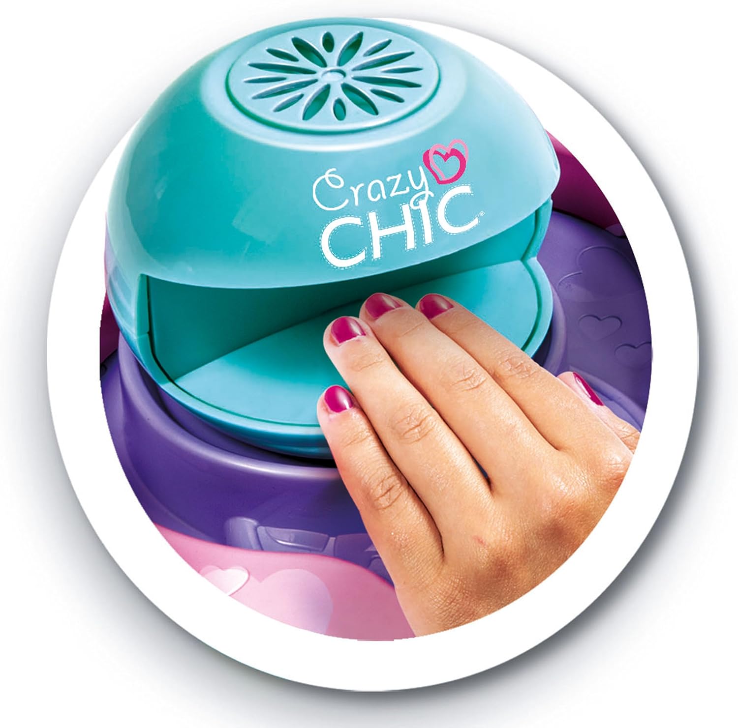 Clementoni 18599 Crazy Chic Cool Nail Art Set for Children, Ages 6 Years Plus, Multi-Coloured