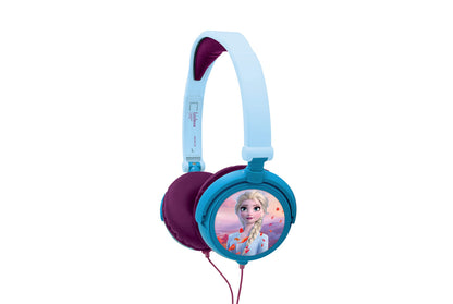 Lexibook Disney Frozen Elsa Stereo Headphone, kids safe, foldable and adjustable, blue/black, HP010FZ