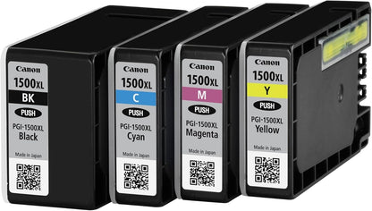 Canon PGI1500XL BK/C/M/Y Multipack Ink 4 Cartridges Original black/cyan/Magenta/yellow, XL