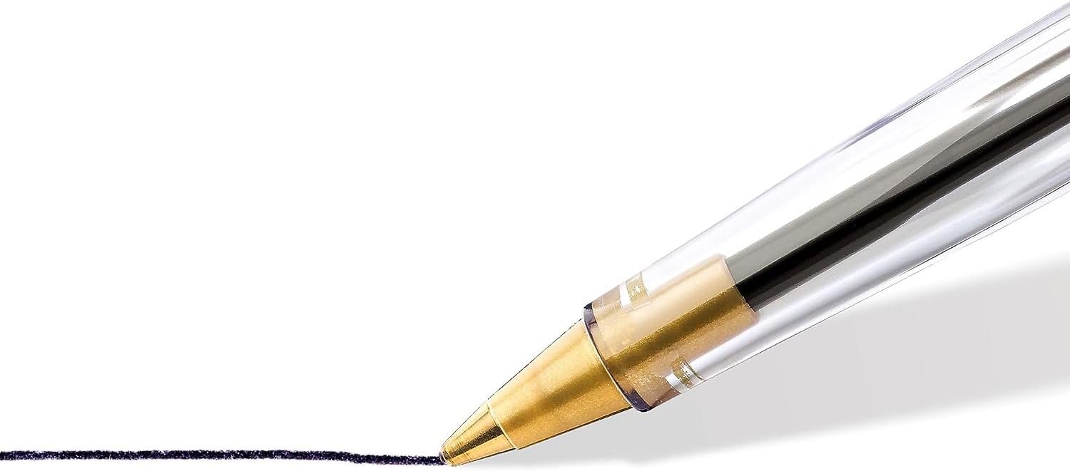 STAEDTLER Stick 430 M-9 Ballpoint Pen Medium - Black (Box of 10