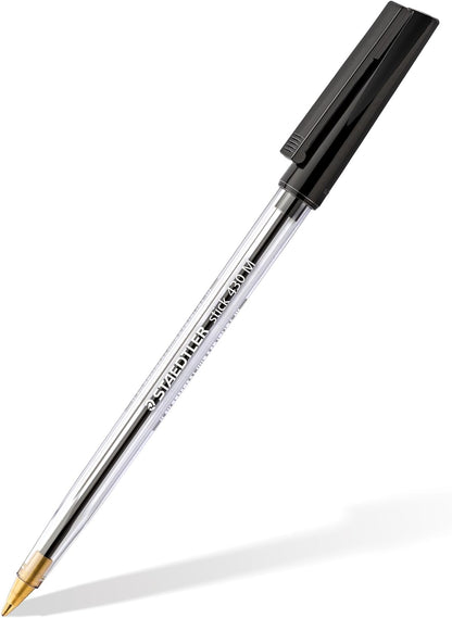 STAEDTLER Stick 430 M-9 Ballpoint Pen Medium - Black (Box of 10