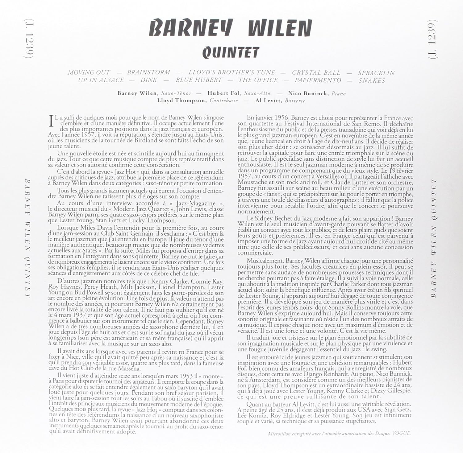 Barney Wilen Quintet: S/T