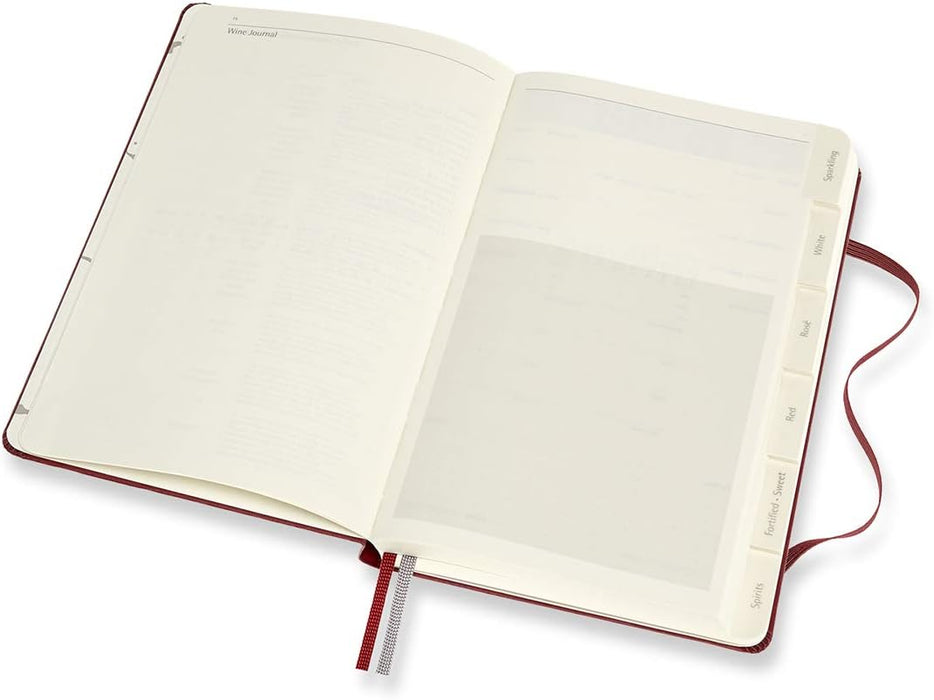 Moleskine Passion Journal, Wine, Hard Cover, Large (5" x 8.25") Bordeaux Red, 400 Pages