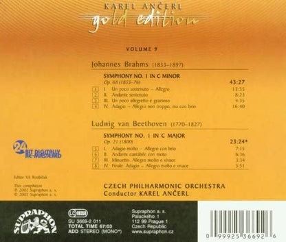 Karel Ancerl Gold Edition. Beethoven; Brahms - Symphony No 1