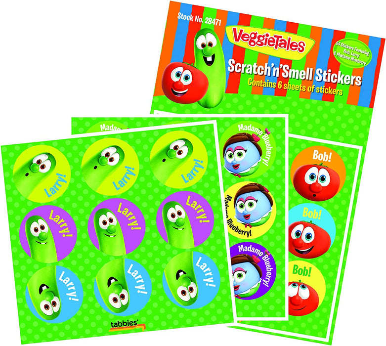 Veggietales Scratch `N` Smell Stickers