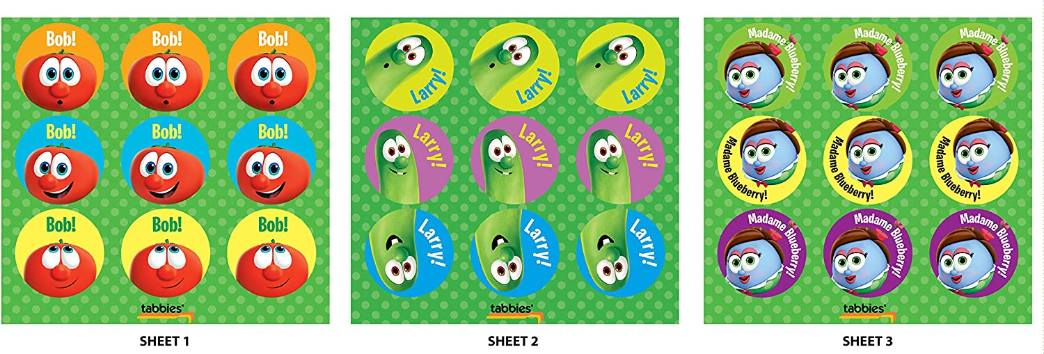 Veggietales Scratch `N` Smell Stickers