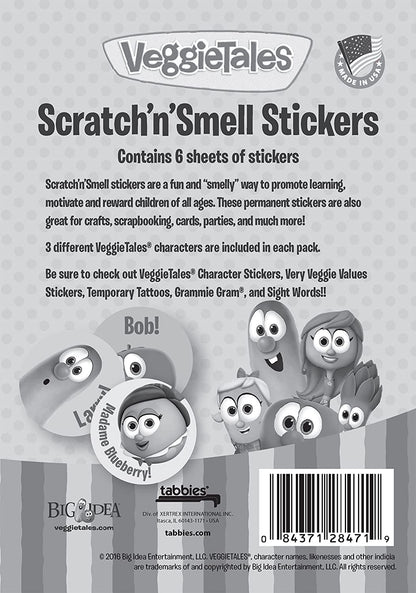 Veggietales Scratch `N` Smell Stickers