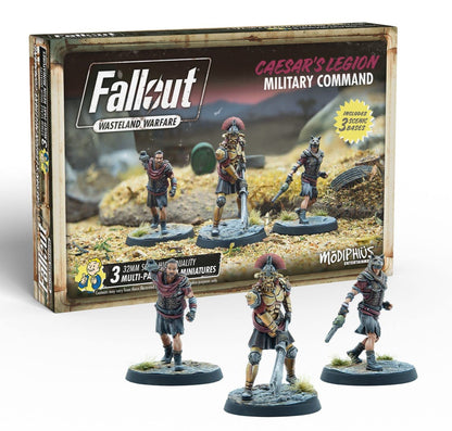 Modiphius Entertainment Fallout Wasteland Warfare Caeser's Legion Military Command Miniatures Set