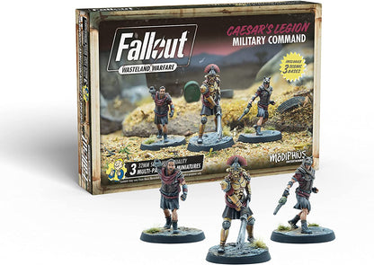 Modiphius Entertainment Fallout Wasteland Warfare Caeser's Legion Military Command Miniatures Set