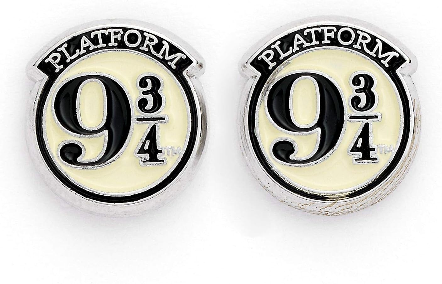 Official Harry Potter Stud Earring Set including Platform 9 3/4, Hedwig & Letter, and the Deathly Hallows earrings by The Carat Shop