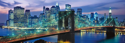 Clementoni - 39434 - Collection Panorama Puzzle for Adults and Children - New York Brooklyn Bridge - 1000 Pieces