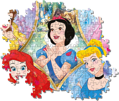 Clementoni Disney Princess-Puzzle Infantil (180 Piezas), Fabricado en Italia, a Partir de 7 años, Multicolor (29311