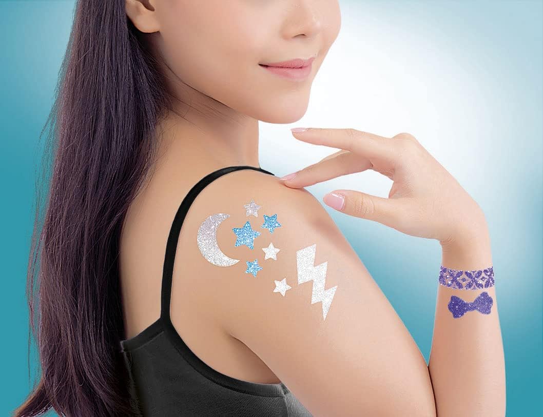 Clementoni - 18513 Crazy Chic Glitter Tattoos