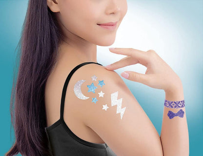 Clementoni - 18513 Crazy Chic Glitter Tattoos