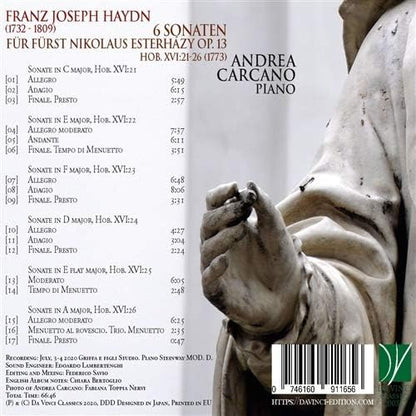 Haydn: 6 Sonaten Fur Furst Nikolaus Esterhazy Op 13