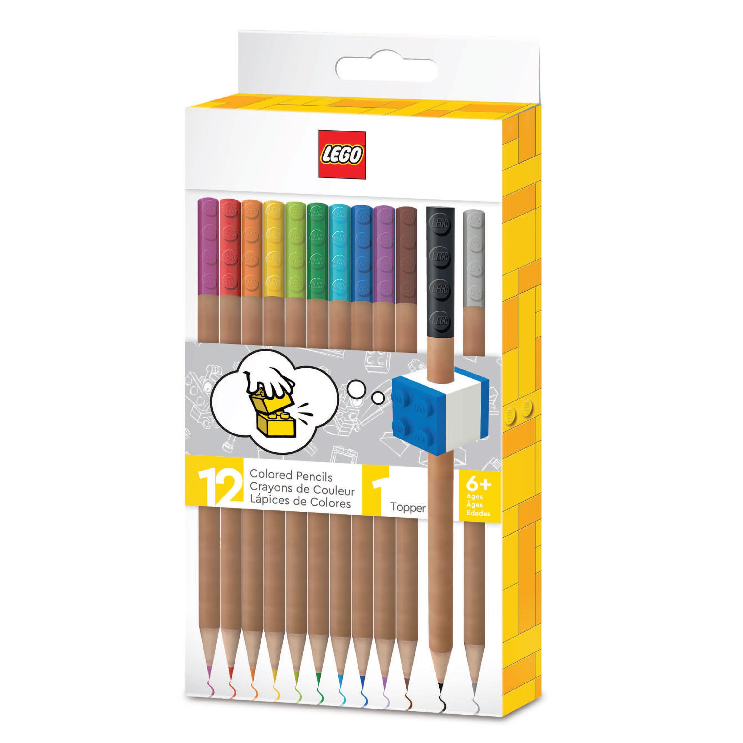 IQ EUROMIC LEGO Stationery - 12 Color Pencils (52064