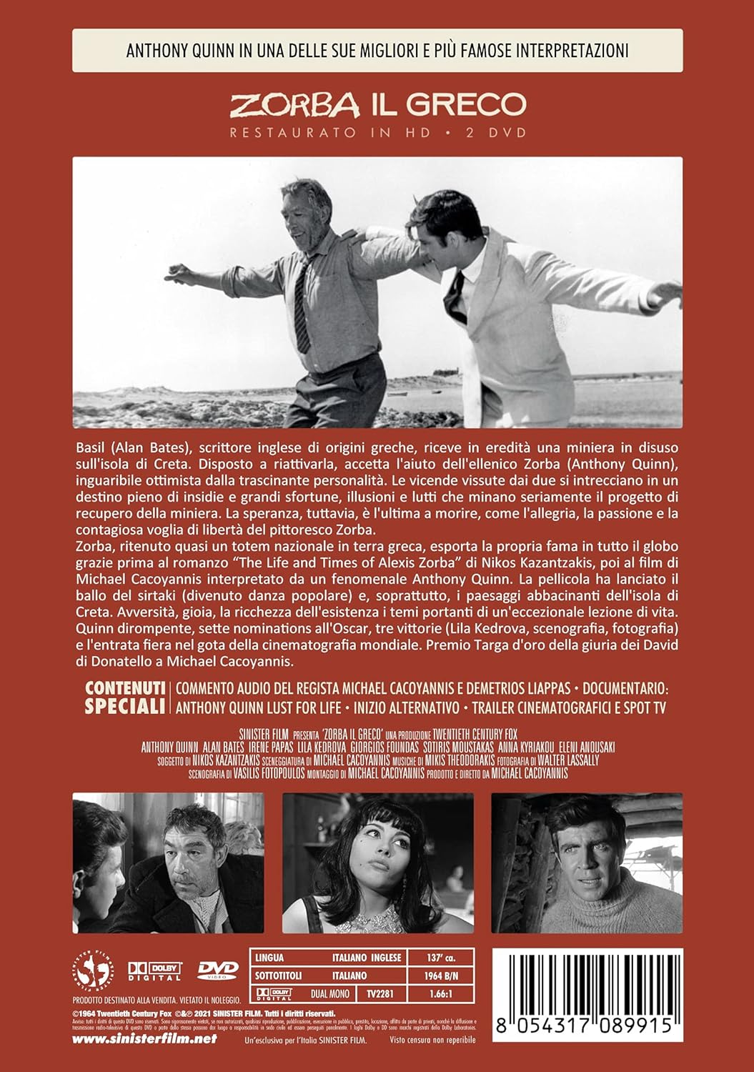 Zorba Il Greco (Restaurato In Hd) (Special Edition 2 Dvd)
