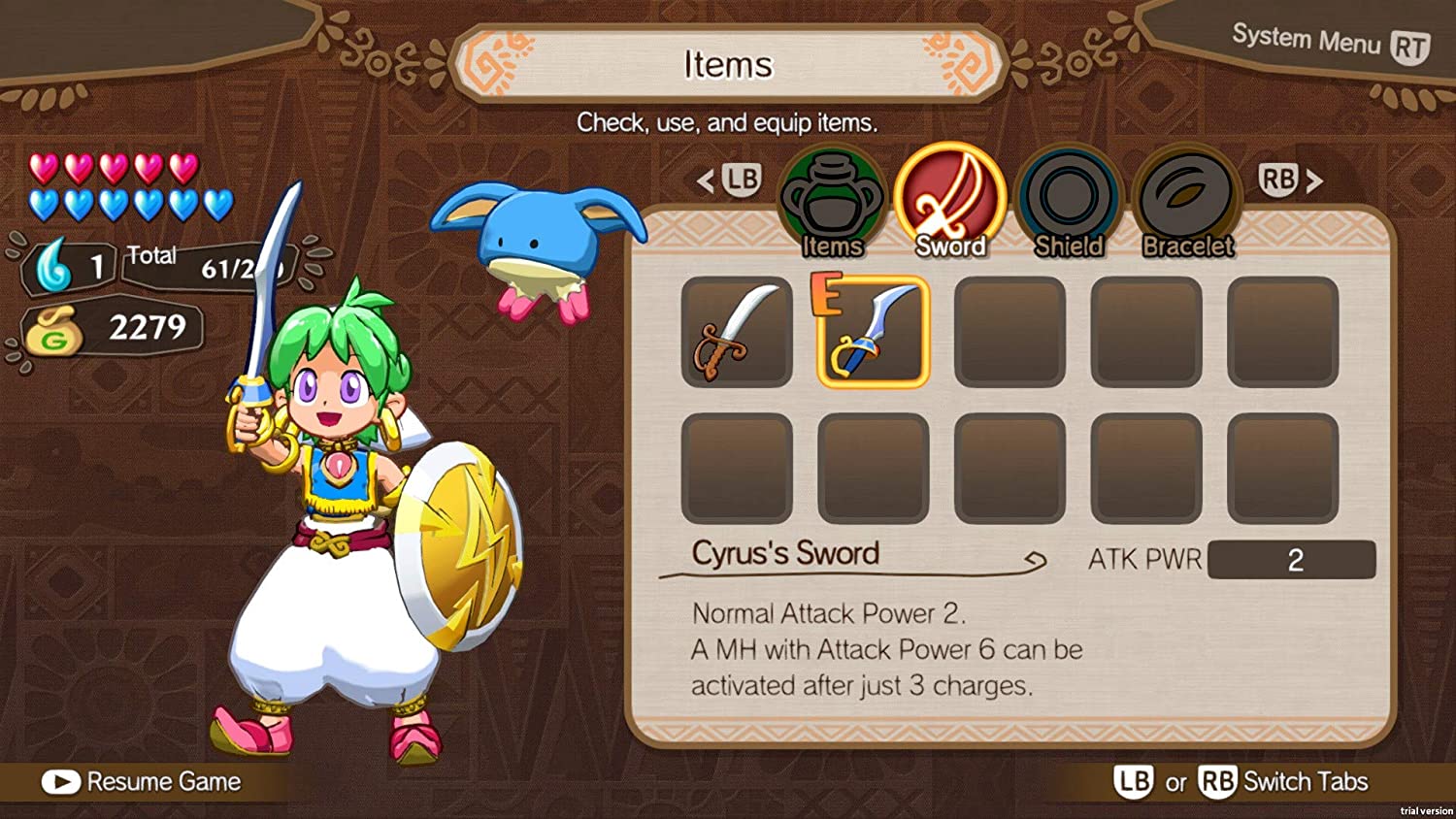 Wonder Boy: Asha in Monster World (Nintendo Switch