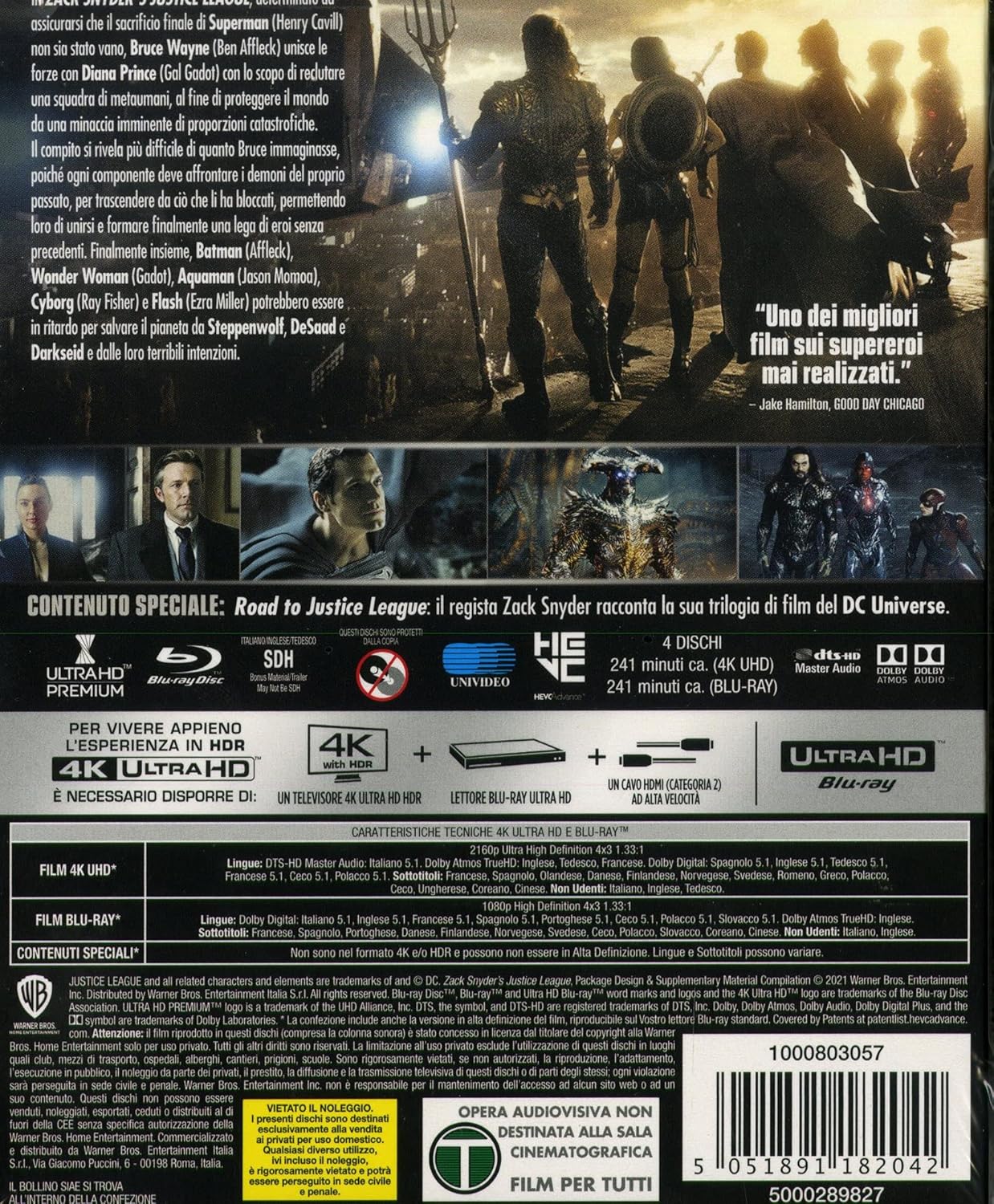 Zack Snyder'S Justice League (4K Ultra-HD+Blu-Ray)