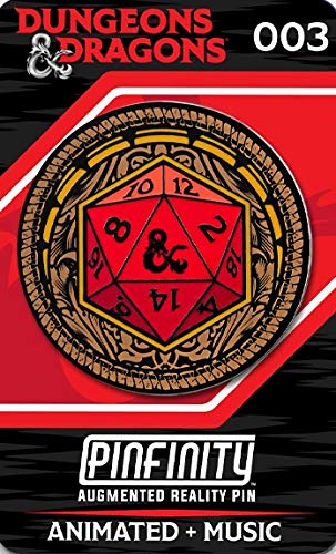 Pinfinity Dungeons & Dragons - Ornate D20 Augmented Reality pin