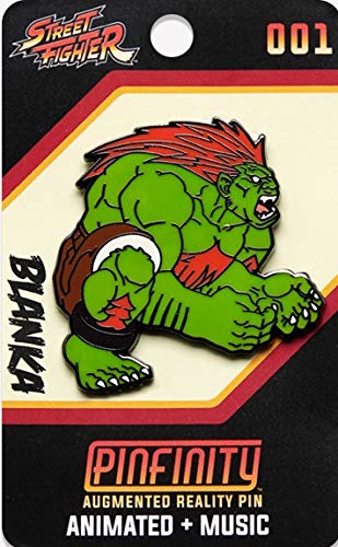 Pinfinity- Street Fighter - Blanka - Pin de Realidad Aumentada, Dibujo Animado, Small (PFSF001