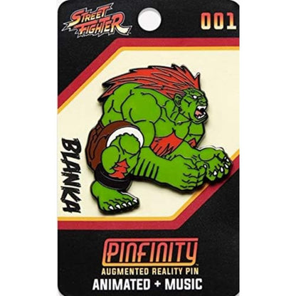 Pinfinity- Street Fighter - Blanka - Pin de Realidad Aumentada, Dibujo Animado, Small (PFSF001