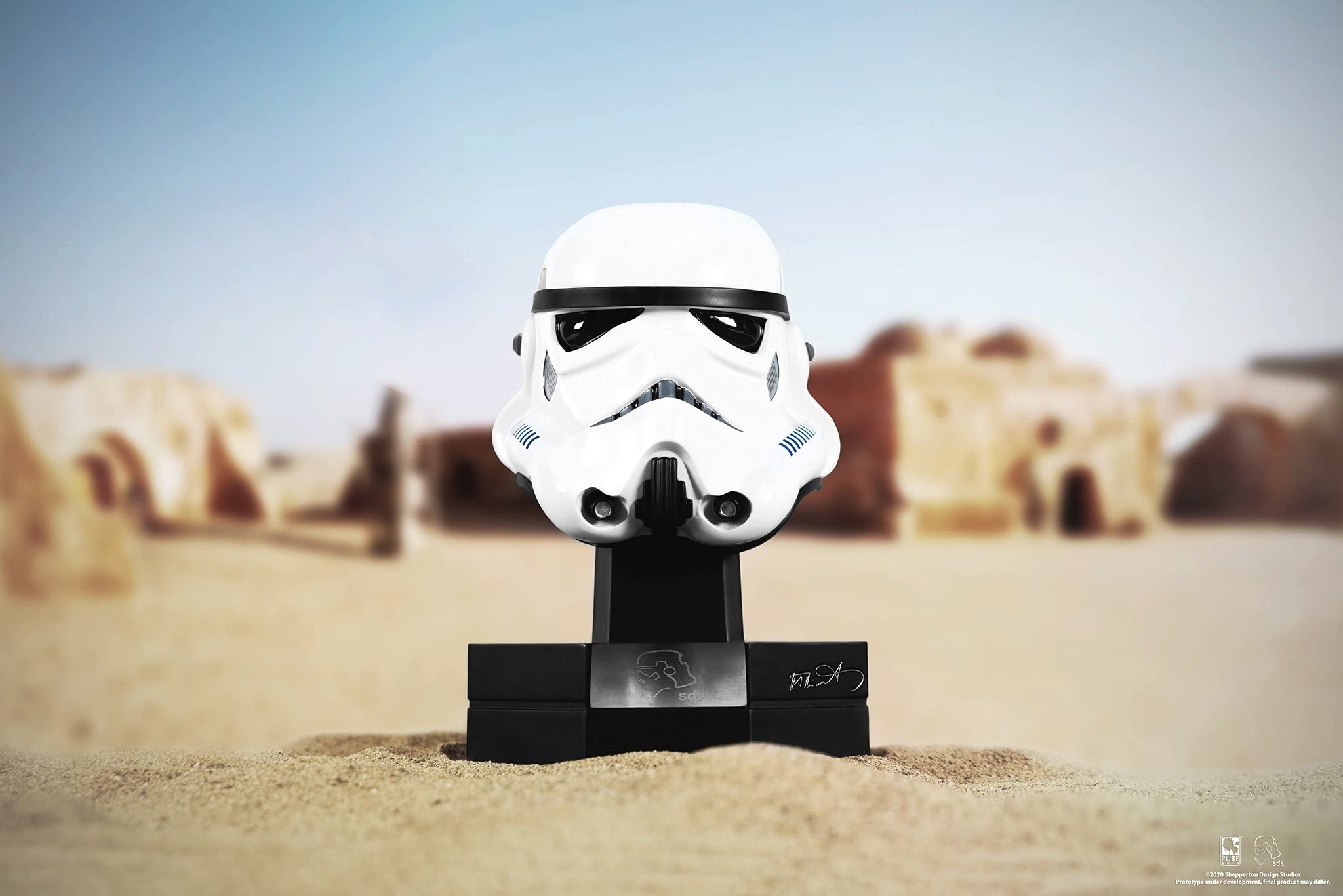 PUREARTS PA011ST Original StarWars StormTrooper Helmet Star Wars Storm Trooper Figurine, White