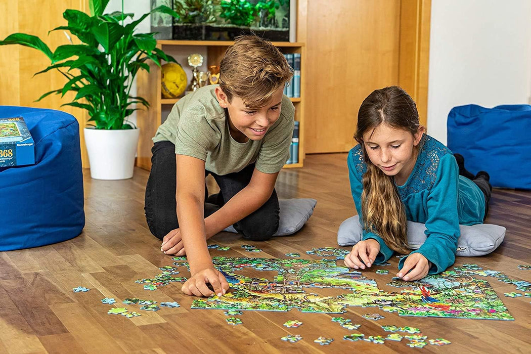 Ravensburger Rompecabezas de 100 vehículos de construcción con Piezas extragrandes para niños a Partir de 6 años, Multicolor, 49 x 36 x 0,2 cm (12973