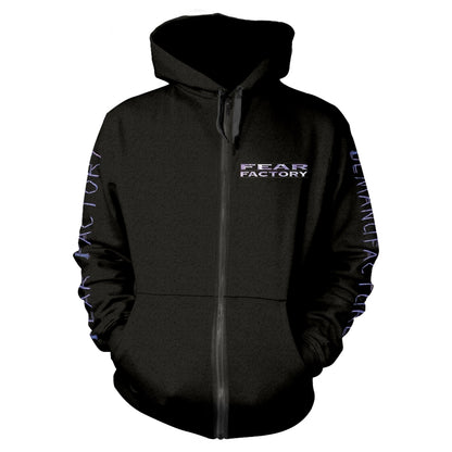 FEAR FACTORY - DEMANUFACTURE POCKET BLACK Hooded Sweatshirt with Zip Large