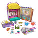 Polly Pocket Cofre con Forma de Cubo de Palomitas, Incluye 20 sorpresas, Juguete para Regalo +4 años (Mattel GVC96