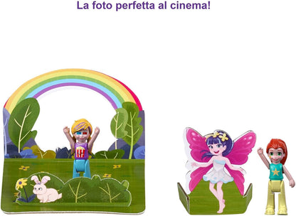 Polly Pocket Cofre con Forma de Cubo de Palomitas, Incluye 20 sorpresas, Juguete para Regalo +4 años (Mattel GVC96