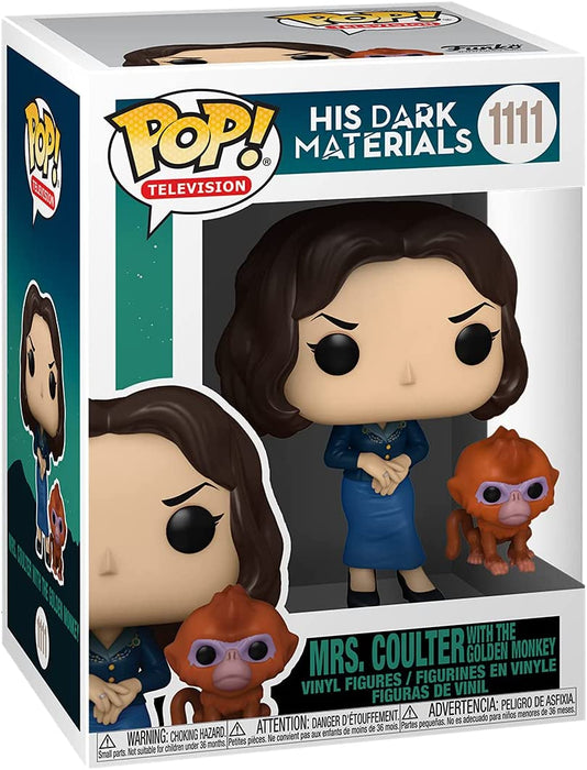 Funko Pop!&Buddy: His Dark Materials-Mrs. Coulter with Daemon Pop! Vinyl - Figura de Vinilo Coleccionable - Idea de Regalo- Mercancia Oficial - Juguetes para Niños y Adultos - TV Fans