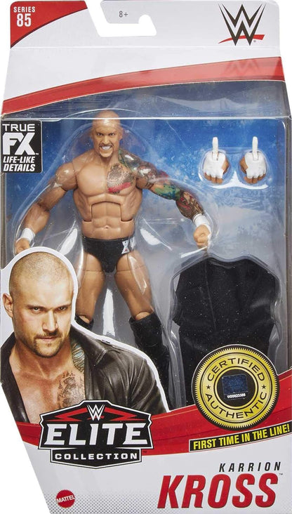 WWE Élite Figura Karrion Kross, muñeco articulado de juguete con accesorios (Mattel GVB62