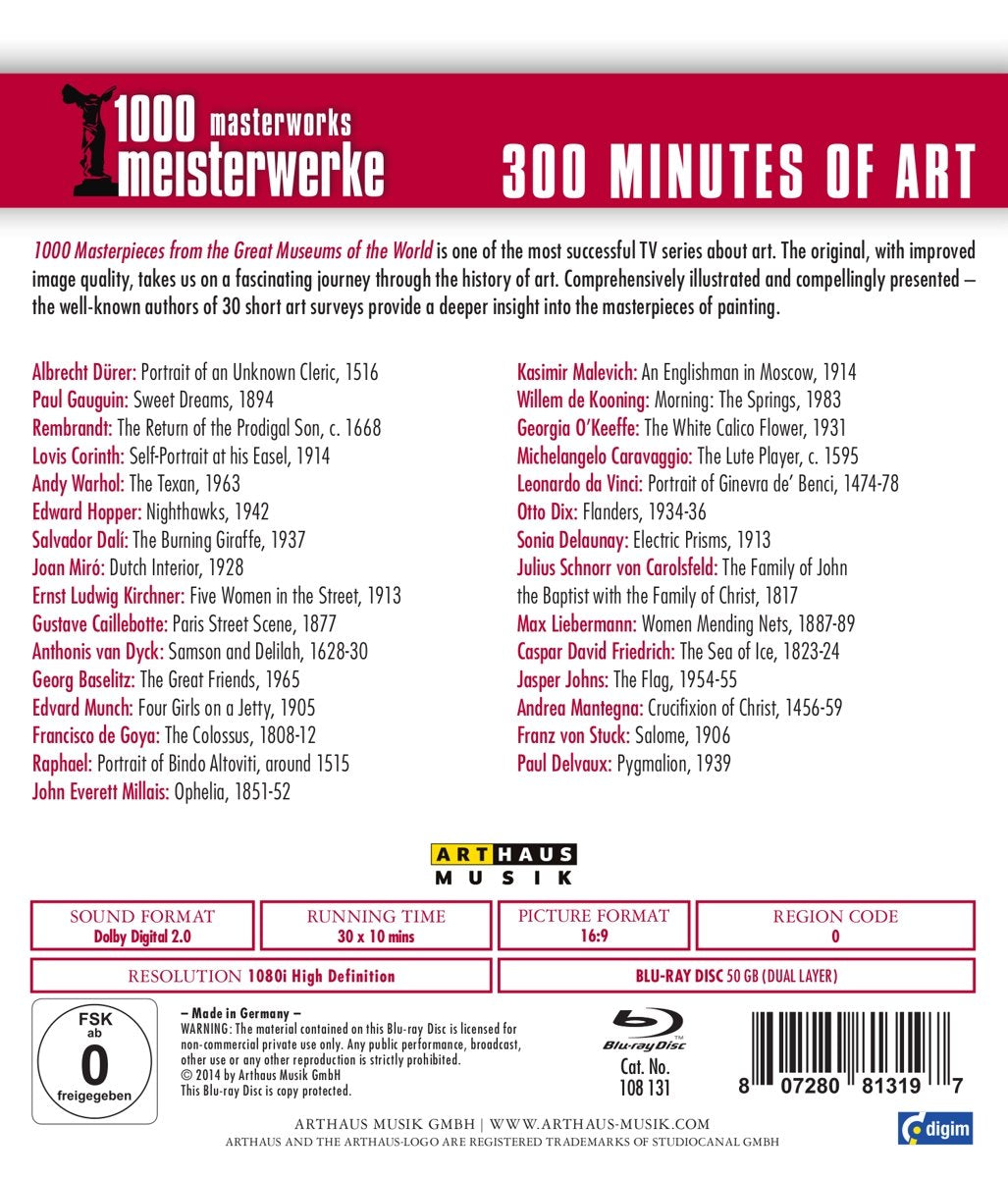 1000 Masterworks-300 Miinutes of Art