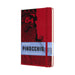 Moleskine, Limited Edition Notebook, Pinocchio Mangiafuoco, Lined Layout and Hard Cover, Large Format 13x21 cm, Scarlet Red Colour, 192 Pages