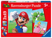 Ravensburger Kinderpuzzle - 05186 Super Mario - Puzzle für Kinder ab 5 Jahren, mit 3x49 Teilen