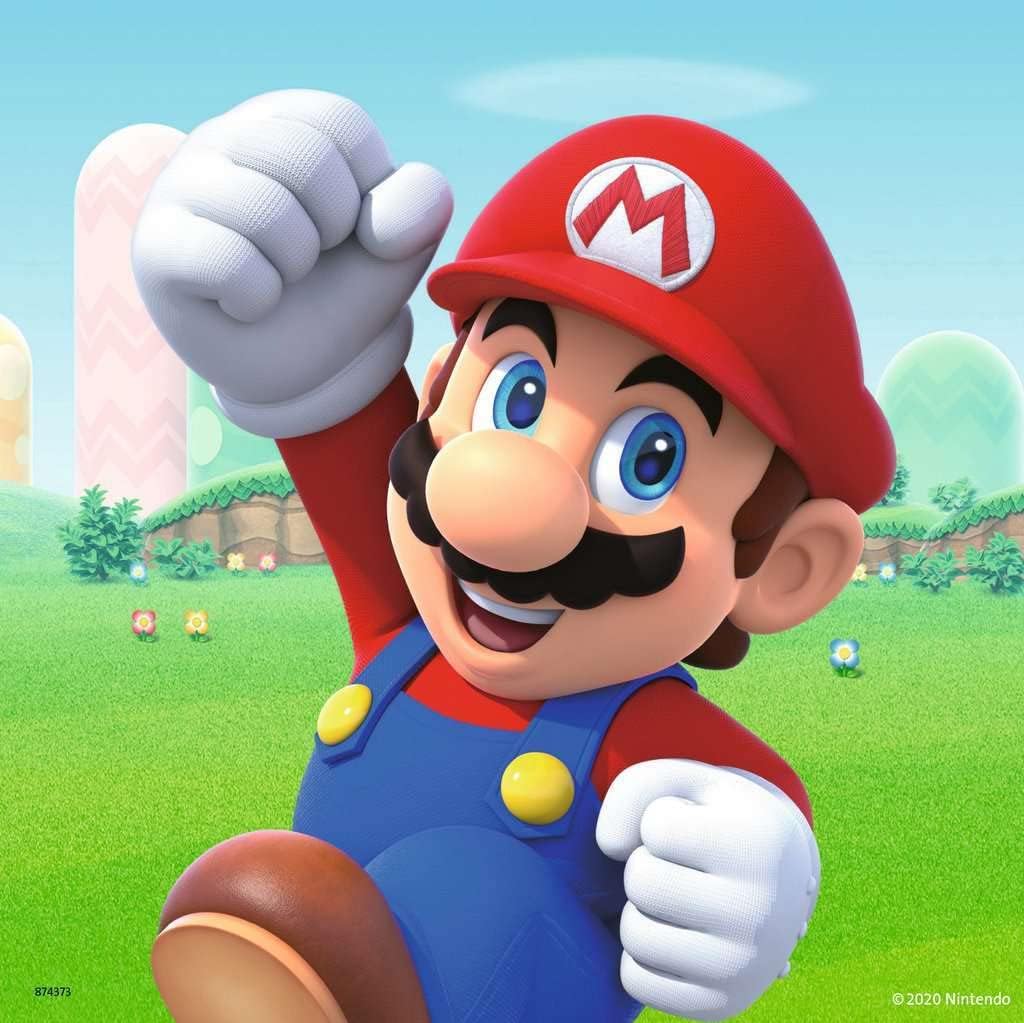 Ravensburger Kinderpuzzle - 05186 Super Mario - Puzzle für Kinder ab 5 Jahren, mit 3x49 Teilen