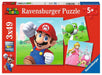 Ravensburger Kinderpuzzle - 05186 Super Mario - Puzzle für Kinder ab 5 Jahren, mit 3x49 Teilen