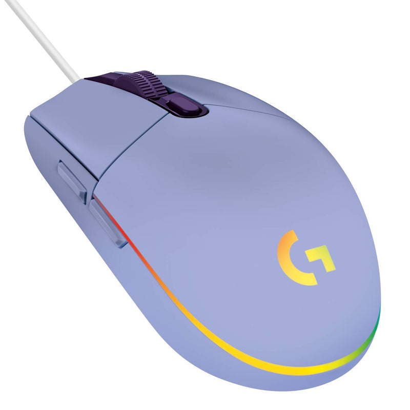 Logitech G203 LIGHTSYNC Gaming Mouse with Customizable RGB Lighting, 6 Programmable Buttons, Gaming Grade Sensor, 8K DPI Tracking, Lightweight