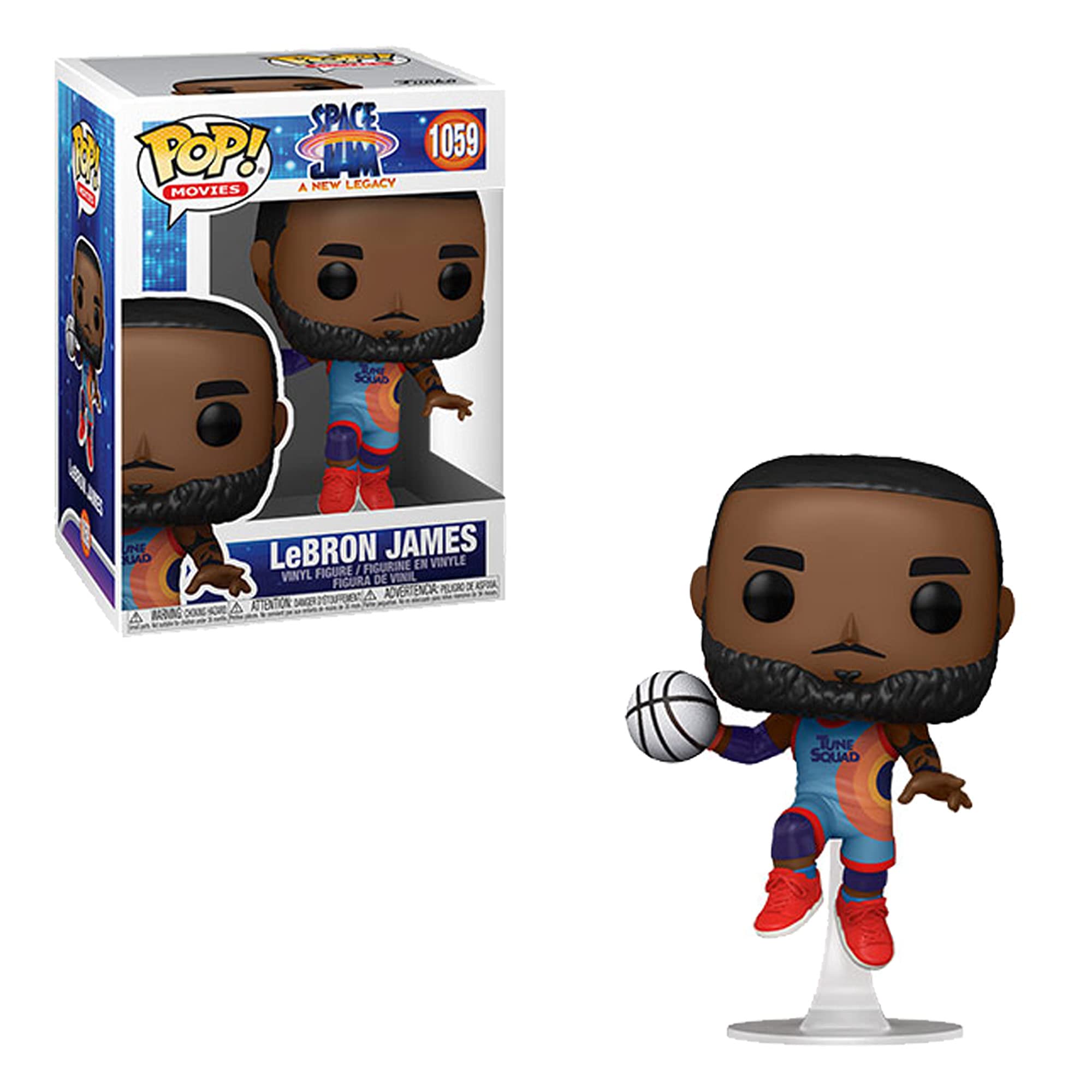 Funko POP! Movies: Space Jam 2 - LeBron James - (Leaping) - Collectable Vinyl Figure - Gift Idea - Official Merchandise - Toys for Kids & Adults - Movies Fans - Model Figure for Collectors