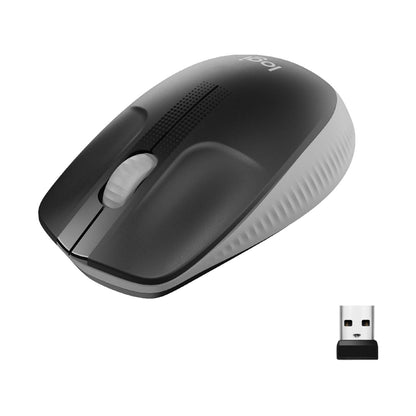 Logitech Wireless Mouse M190, Full Size Ambidextrous Curve Design, 18-Month Battery with Power Saving Mode, USB Receiver, Precise Cursor Control + Scrolling, Wide Scroll Wheel, Scooped Buttons