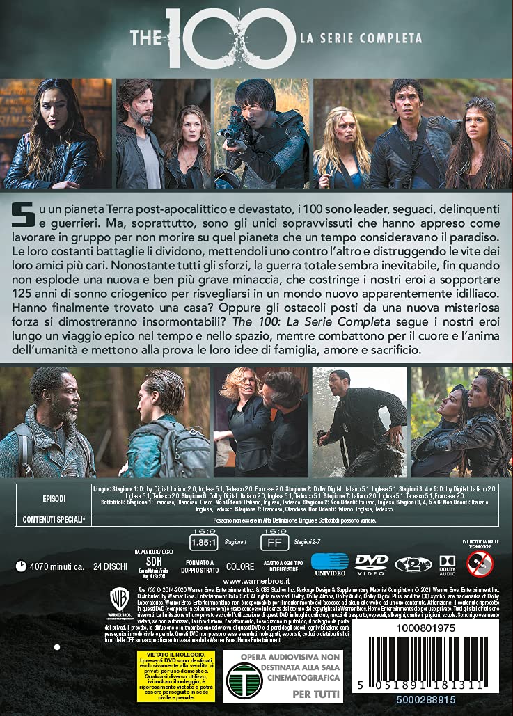 The 100 Serie Compl.Stg.1-7 (Box 24 Dv)