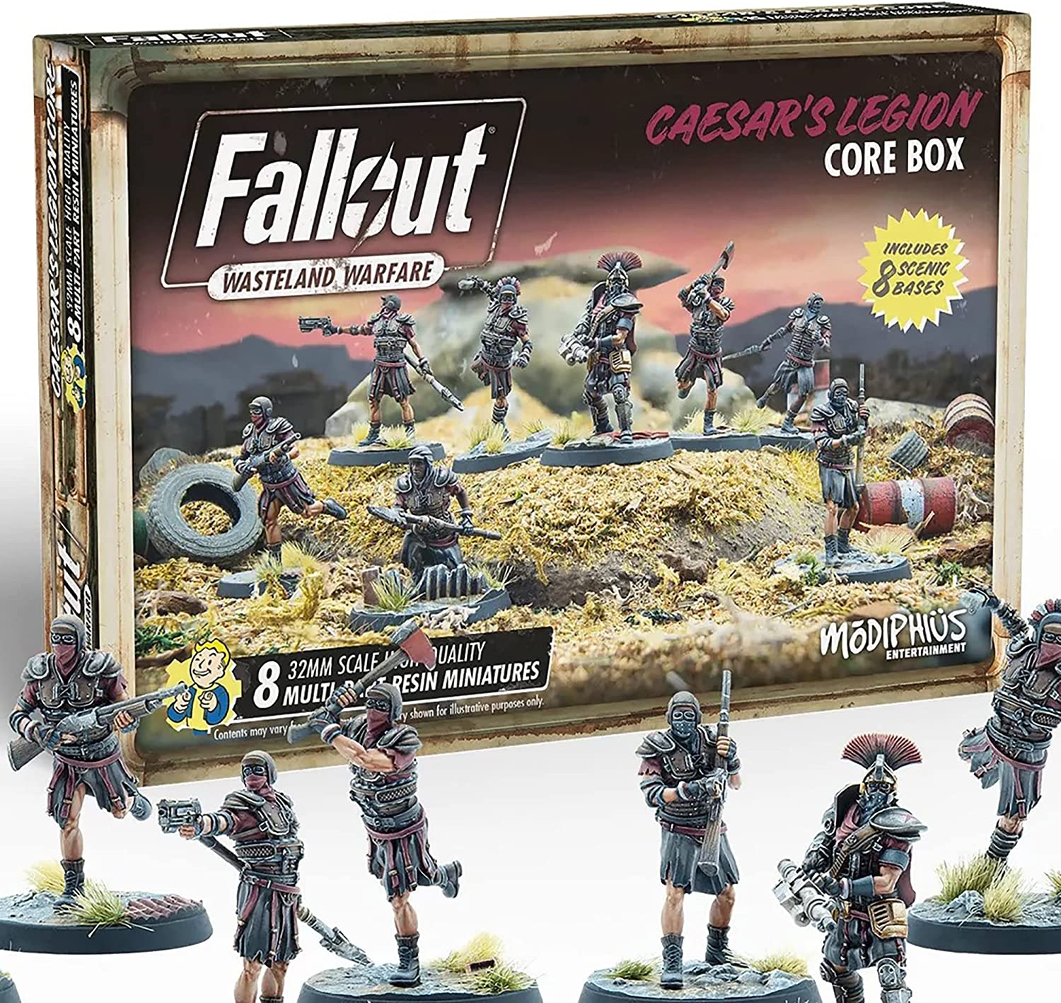 Modiphius Entertainment Fallout Wasteland Warfare Caeser's Legion Core Box Miniatures Set, Multicolor, MUH052148