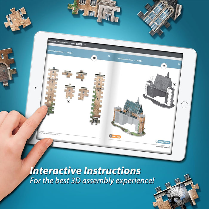 Wrebbit3D | Harry Potter: Hogwarts Clock Tower (420pc) | 3D Puzzle | Ages 14+