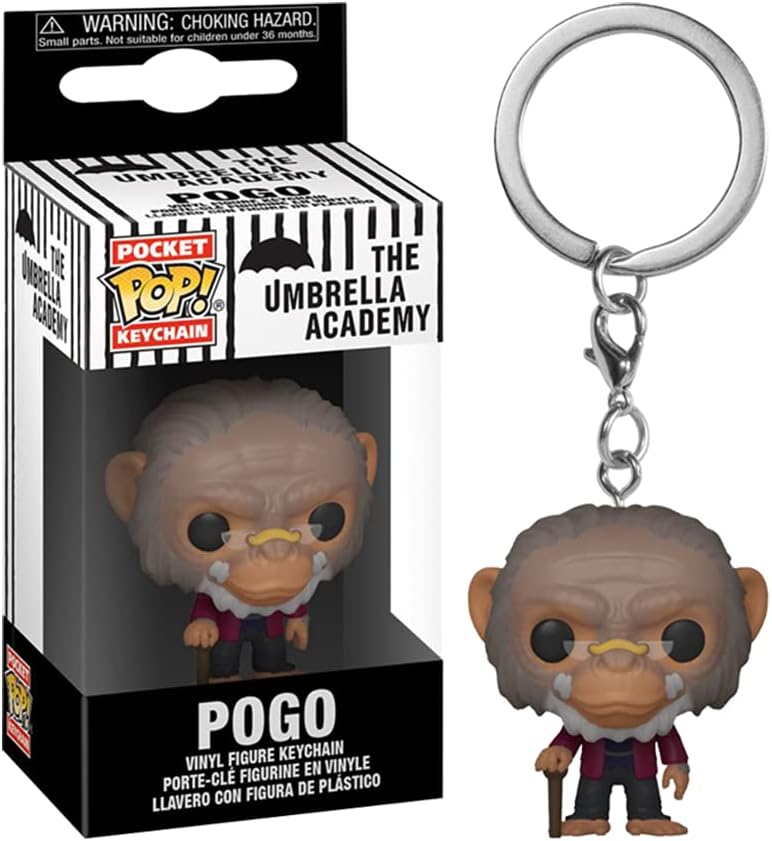 Funko Pop! Keychain: Umbrella Academy - Pogo Novelty Keyring - Collectable Mini Figure - Stocking Filler - Gift Idea - Official Merchandise - TV Fans - Backpack Decor