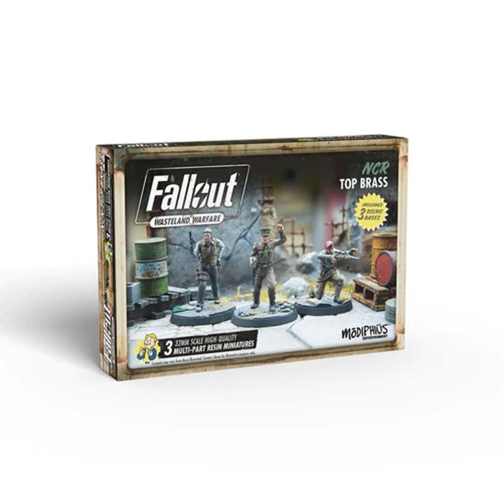 Modiphius Entertainment Fallout Wasteland Warfare NCR Top Brass Miniatures Set, Multicolor, MUH052147
