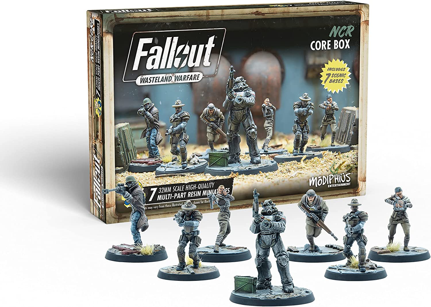 Modiphius Entertainment Fallout Wasteland Warfare NCR Core Miniatures Box