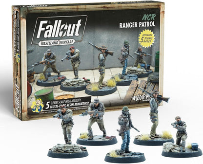 Modiphius Entertainment Fallout Wasteland Warfare NCR Ranger Patrol Miniatures Set