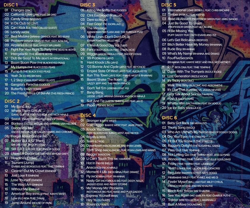 Zoom Karaoke Hip Hop & Rap Pop Box Party Pack - 6 CD+G Box Set - 114 Songs  explicit_lyrics